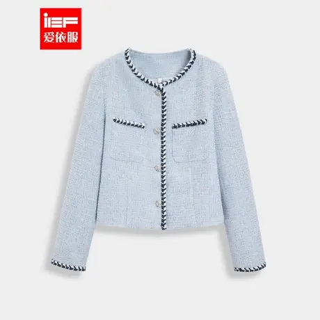 IEF/爱依服【微胖】大码女装2025秋季新款法式名媛气质小香风外套商品大图