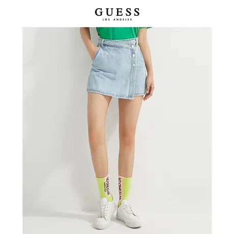 【38上新季】【秀智明星同款】GUESS新款女ins小众牛仔裙裤商品大图