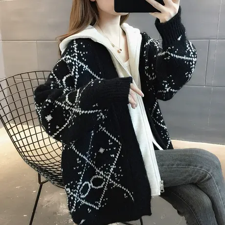 毛衣2024年新款女装春秋季春款春装女士针织开衫宽松百搭外穿爆款商品大图