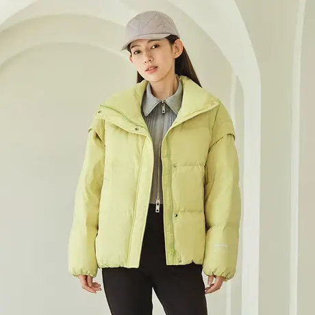 【可脱卸袖】坦博尔羽绒服女短款秋冬保暖时尚百搭潮流秋冬外套潮图片