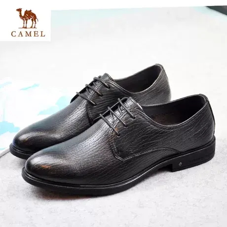 Camel/骆驼男鞋春季新品羊皮商务正装时尚系带舒适皮鞋A201005813商品大图