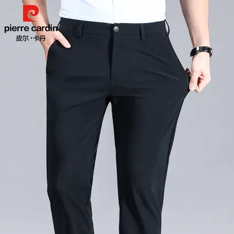皮尔卡丹西裤2023春秋男裤直筒弹力休闲裤高端裤子商务款正装男裤图片