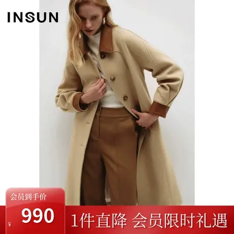 恩裳COVER冬季2022时尚轻便简约大廓型大衣式保暖鹅绒羽绒服商品大图