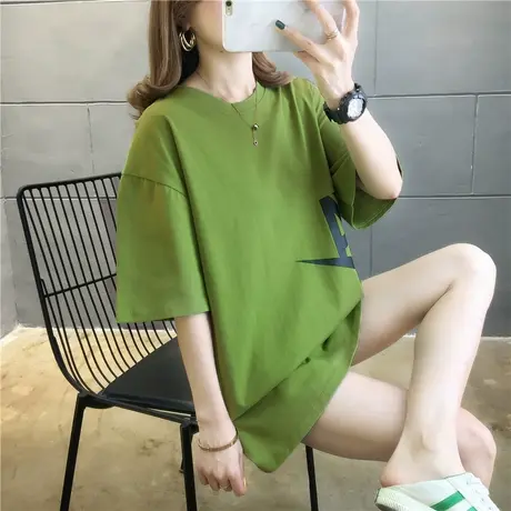 2023年新款春夏季别致小众设计感情侣女装上衣服正肩短袖t恤潮ins图片