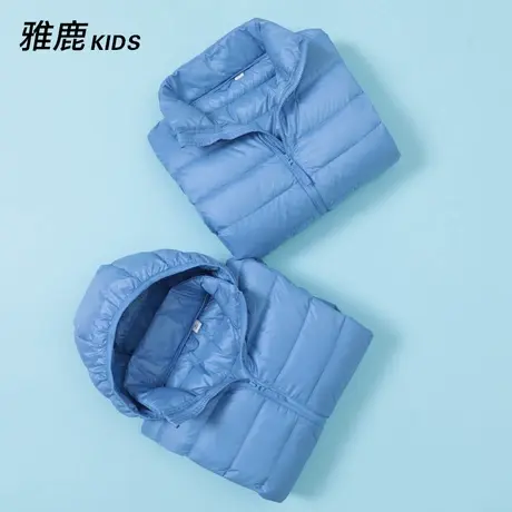 雅鹿儿童轻薄羽绒服短款男童女童中大童宝宝婴儿童装小童反季外套商品大图