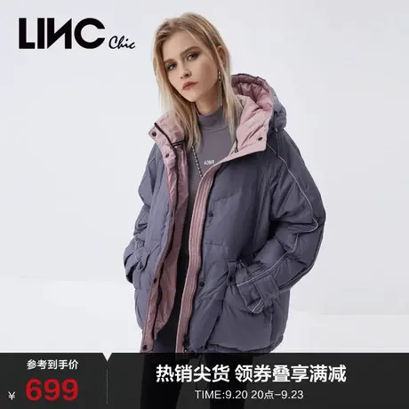 LINCCHIC金羽杰羽绒服女轻薄短款羽绒服女冬季外套女Y21802295图片