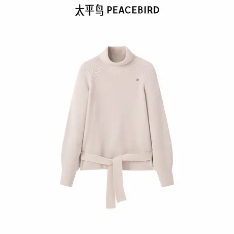 太平鸟年冬季新款优雅高领毛套衫A1EBE4360商品大图