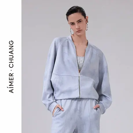 爱慕·CHUANG以爱之名-游牧睡衣女双面布印花插肩袖外套CA452112商品大图