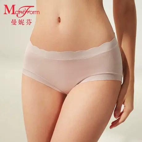 曼妮芬舒适莫代尔孕妇裤低腰内裤全棉抗菌内裆女士底裤20710649商品大图