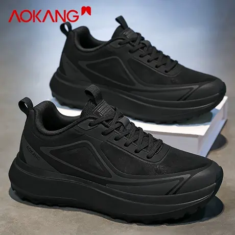 奥康男鞋2026新款春季软底轻便减震跑步鞋男款增高休闲百搭运动鞋图片