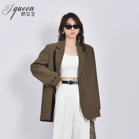西装外套女2023秋季新款气质时尚高级感小个子宽松廓形休闲小西服商品大图