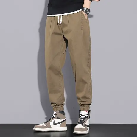 男士长裤子2024新款秋冬季宽松潮流运动休闲裤九分裤小脚束脚卫裤商品大图