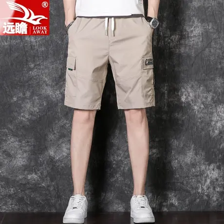 夏天工装短裤男夏季薄款潮牌中裤男士宽松休闲新款潮流外穿五分裤商品大图