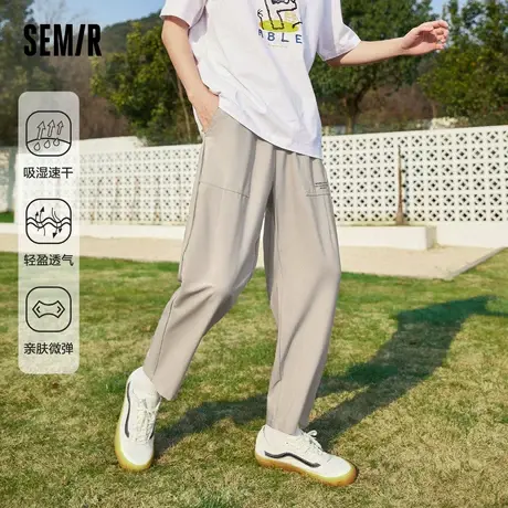 森马裤子夏季男款运动速干长裤宽松西裤男士休闲裤潮牌薄款男裤图片