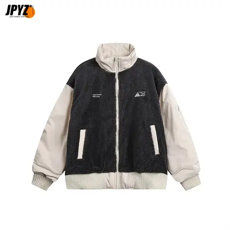 男生冬季棉衣2024年新款加绒加厚立领潮牌冬装外套宽松男士棉袄图片