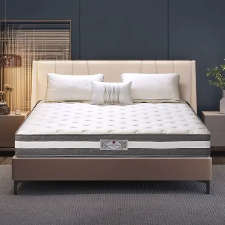 富安娜乳胶床垫天然橡胶家用席梦思床垫软硬两用抗菌防螨弹簧床垫商品大图