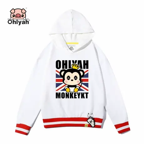 Ohlyah连帽衫短款外套女装卫衣2023春季新款韩版纯棉超火cec上衣商品大图