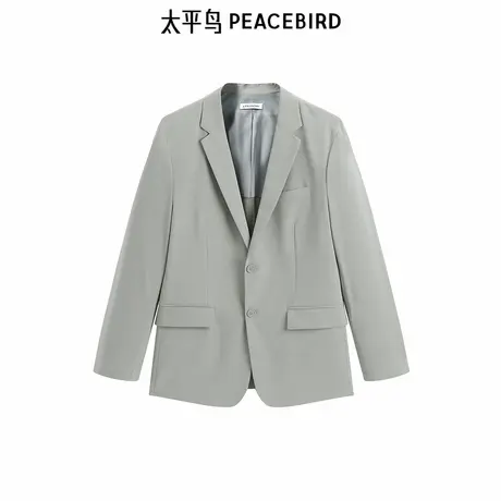 【商场同款】太平鸟男装商务休闲西服春季新款翻领套西B1BAF1401图片