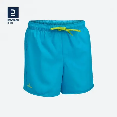 迪卡侬儿童短裤沙滩裤宝宝泳裤男沙滩短裤户外游泳度假速干KIDK图片