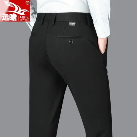 中年男士西裤子2022年新款春秋季宽松直筒百搭商务磨毛休闲裤男裤商品大图