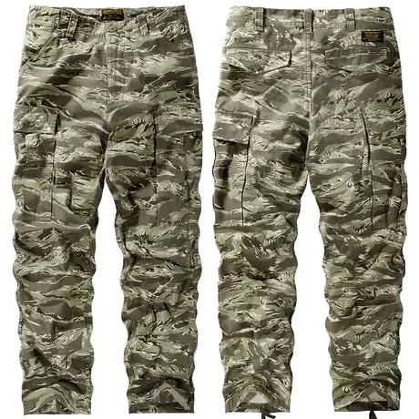 VIP迷彩裤男长裤宽松直筒多口袋工装裤百搭休闲裤大码户外工作裤商品大图