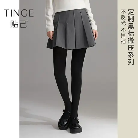 TINGE高腰收腹保暖连裤袜女秋冬季打底裤加绒加厚秋裤压力瘦腿袜图片