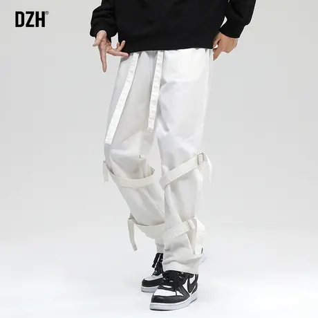 男士高街嘻哈裤子男小众设计感秋季宽松直筒休闲裤长裤2023年新款商品大图