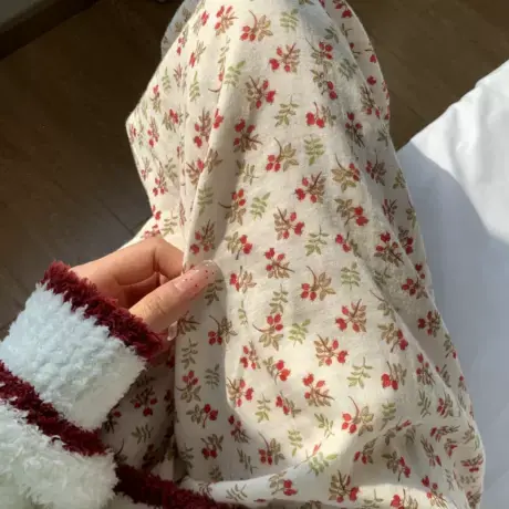 新品！！A类全棉双层纱睡裤！可爱卡通少女家居裤可外穿！很软～商品大图