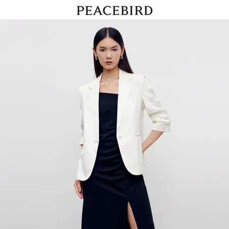太平鸟女装秋季新款斯文通勤西装A1BAD3101商品大图