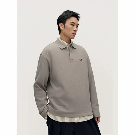 TRENDIANO纯棉长袖POLO衫男士POLO领T恤1SM1020130商品大图