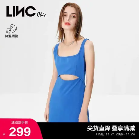 LINCCHIC金羽杰连衣裙动感炫腹修身性感吊带连衣裙女S222KD631图片