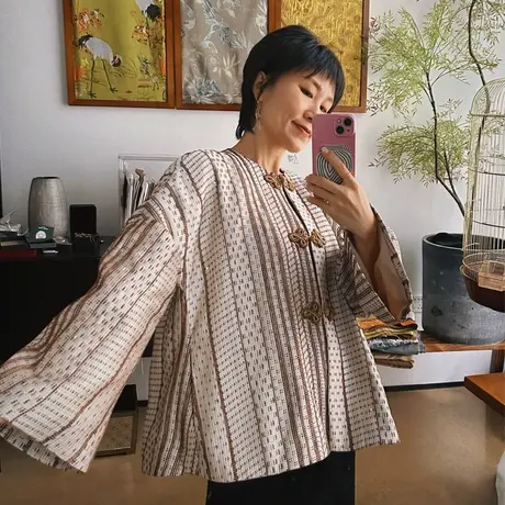 小香风外套短款女士秋冬新款高级感新中式外套小个子精致法式上衣商品大图