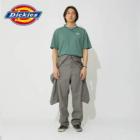 Dickies三色牛领LOGO汗布短袖T恤男女工装灵感上衣商品大图