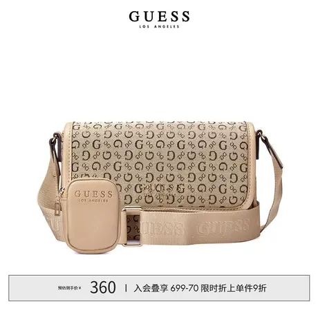 GUESS24年新款春女士百搭经典logo宽肩带子母包法棍包-MG908269商品大图