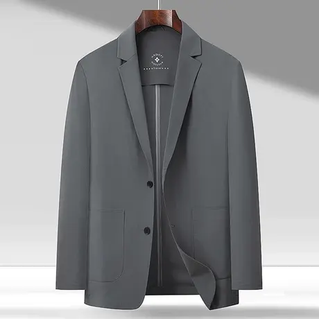 2023夏季新款男士冰丝西服休闲商务小西装加肥加大码轻薄款防晒服商品大图