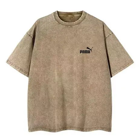 官方正品奥特莱斯运动短袖t恤夏季新款纯棉潮牌男女情侣水洗体恤商品大图