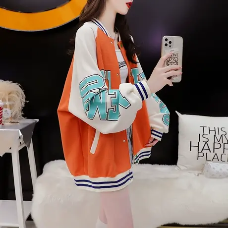 设计感卫衣开衫外套女2022年新款秋季宽松休闲慵懒风洋气减龄上衣商品大图