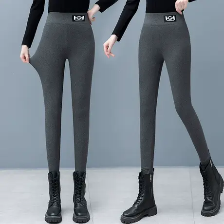 灰色鲨鱼裤女外穿2023新款弹力显瘦高腰打底裤大码提瘦腿臀瑜伽裤图片