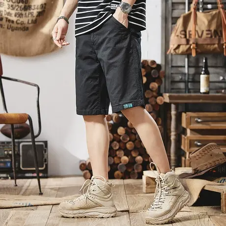 Modi Nick/摩帝尼克夏季宽松潮流五分裤男士工装裤百搭中性风短裤商品大图