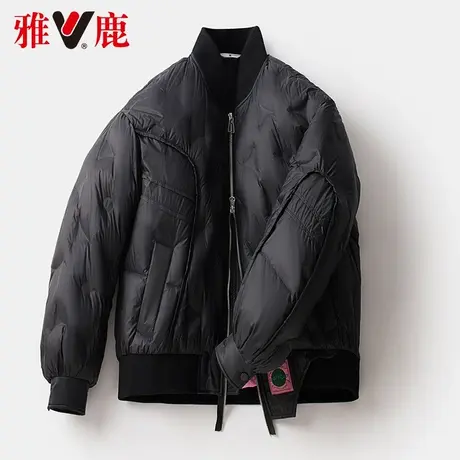 雅鹿羽绒服女短款品牌2022冬季新款小个子时尚保暖外套白鸭绒高端商品大图
