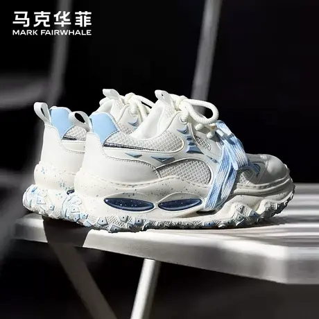 马克华菲老爹鞋男2025夏季爆款潮牌透气百搭厚底增高休闲运动鞋男商品大图