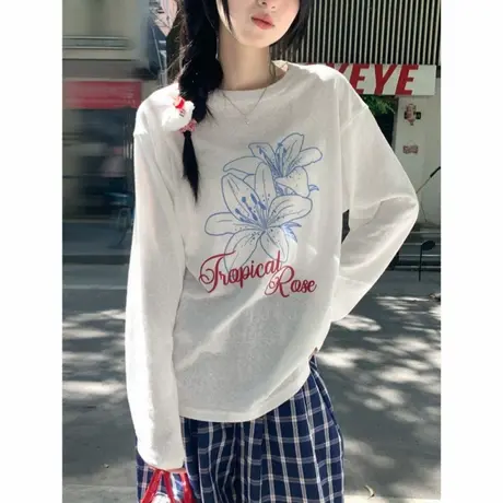 2025新款夏日轻薄防晒罩衫薄纱上衣女慵懒风薄款宽松白色长袖韩版图片