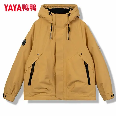 鸭鸭官方羽绒服男女同款加厚短款青少年2025年新款户外情侣装外套商品大图