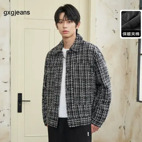 gxg.jeans男装2023年冬季新款翻领棉夹克JEX12102064商品大图