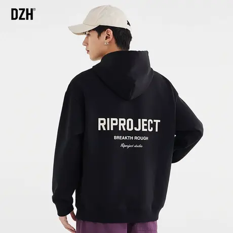 男士美式重磅卫衣男秋季连帽潮牌长袖上衣男款休闲外套高级感痞帅商品大图