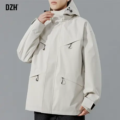 男士日系工装夹克外套男春秋高级感痞帅2023新款飞行服冲锋衣男款商品大图