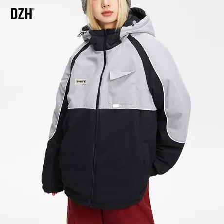 男士冲锋衣棉服男款美式棉衣男冬季加厚保暖拼接外套2023新款棉袄商品大图