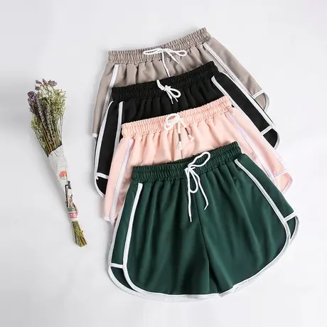 灰色短裤女夏季宽松韩版高腰运动休闲2023新款居家瑜伽睡裤潮ins图片