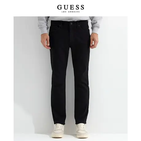 GUESS男士纯色舒适直筒牛仔裤-MM3D9134图片