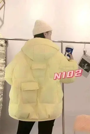 小个子爆款羽绒棉服女短款2023年新款冬季加厚时尚棉衣面包服外套图片